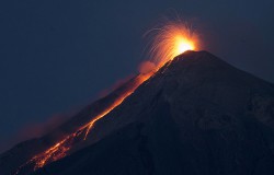Volcano of Fire w Gwatemali znów wybuchł i dał o sobie znać