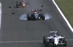 Formula 1 2015 GP Węgier - wypadek Nico Hulkenberga