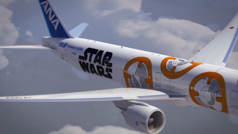 Nowe samoloty ANA ozdobione symbolami Star Wars – Gwiezdnych Wojen.